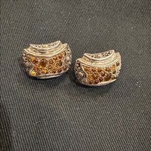 Like new vintage citrine earrings John Hardy